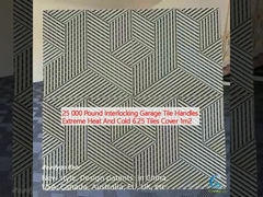 25 000 λίβρες Διασυνδεδεμένες χειριστήρες πλακιδίων γκαράζ Εξαιρετική θερμότητα και κρύο 6,25 πλακάκια κάλυψη 1m2
