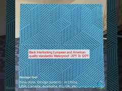 Μαύρο Interlocking ευρωπαϊκά και αμερικανικά πρότυπα ποιότητας