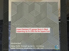 Ανθεκτικό σε αντίκτυπο PVC δάπεδα γκαράζ σε μαύρο Υποστηρίζοντας έως 2500 λίβρες ανά τετραγωνικό πόδι