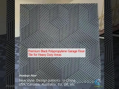 Πρωταθλήματα από μαύρο πολυπροπυλένιο γκαράζ για χώρους βαριάς χρήσης