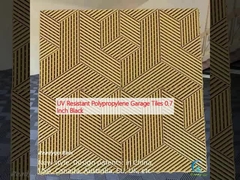 Ανθεκτικά στην υπεριώδη ακτινοβολία πλακάκια γκαράζ από πολυπροπυλένιο 0,7 ίντσες Μαύρο