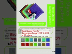 Μαύρο πάτωμα γκαράζ για το εύρος θερμοκρασίας -20 ° F έως 120 ° F σε προσιτό