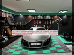 15.75 X 15.75inches Γκαράζ πλακάκια εδάφους Κατάλληλο για βαριά οχήματα και εξοπλισμό