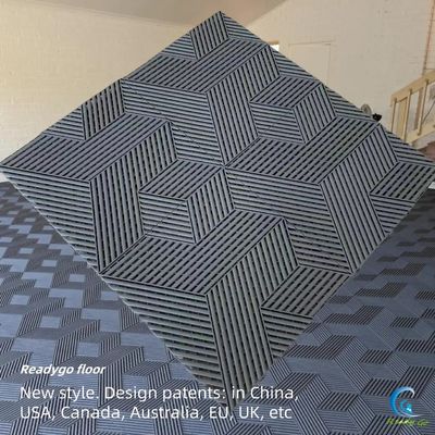 Γκρι Παζλ Γκαράζ Γεωργείο Χημικά Ασφάλεια Γκαράζ Κεραμίδας τετράγωνα