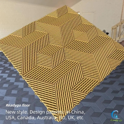 40x40cm Ενσωματωμένα στρώματα δαπέδου κατάστημα αντιγλιστρούμενα πλαστικά στρώματα δαπέδου γκαράζ