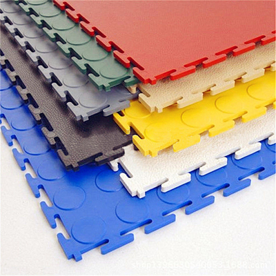 Χρωματιστά πλακάκια γκαράζ 6.5mm πλακάκια PVC για γκαράζ